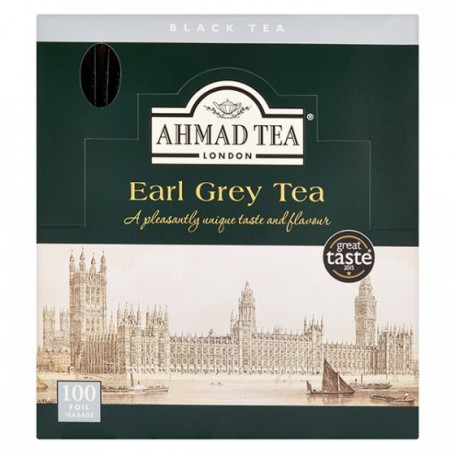 Ahmad Earl Grey černý čaj alu sáčky 100 ks x 2 g