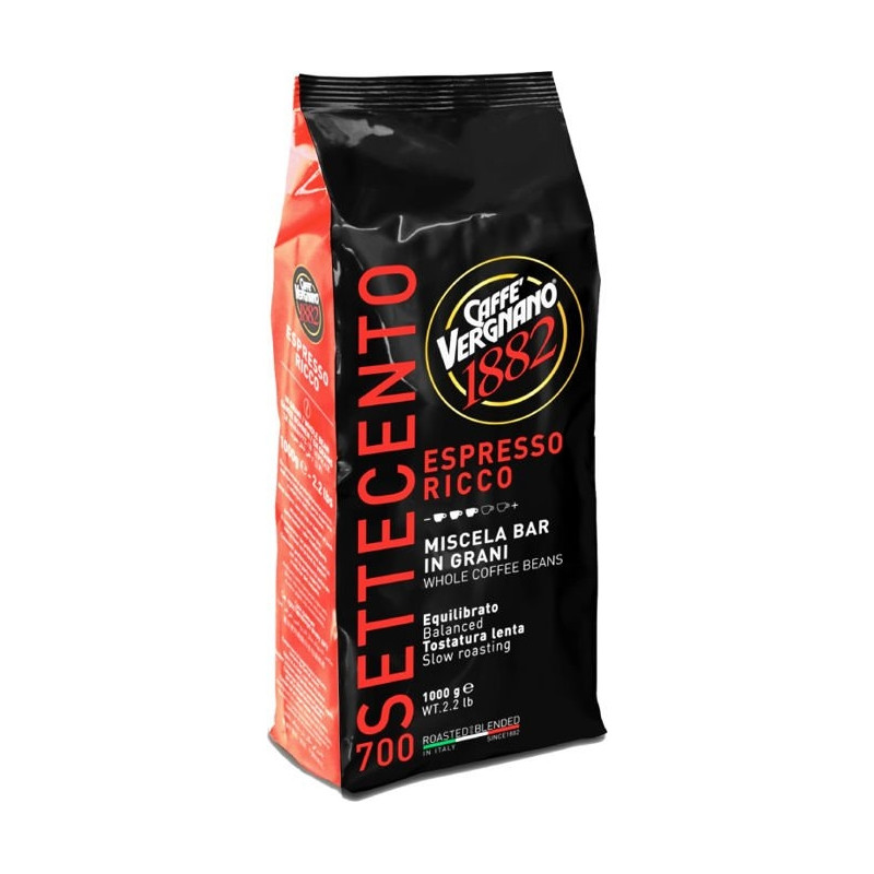 Vergnano Espresso Ricco 700 zrnková káva 1 kg