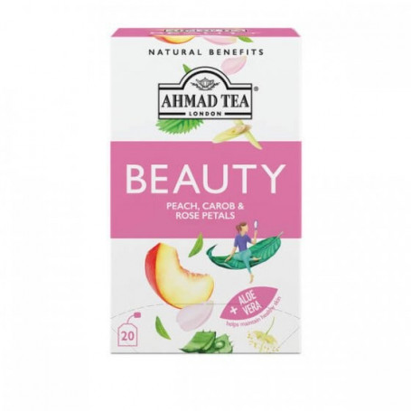 Ahmad Tea funkční čaj BEAUTY broskev, rohovník a okvetní lístky růže 20 x 1,5 g