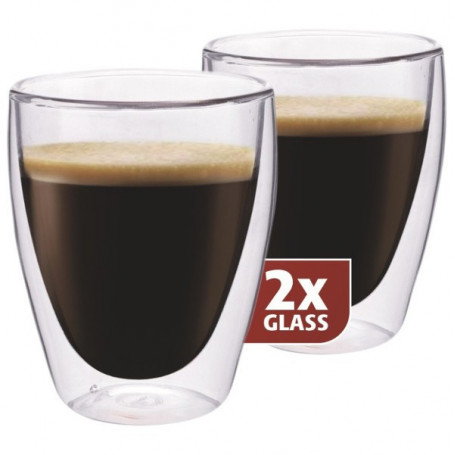 Maxxo cappuccino dvoustěnné termo sklenice 235 ml 2 ks