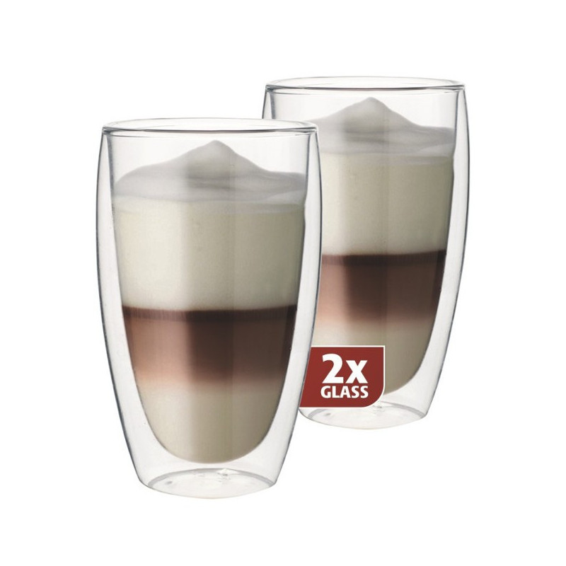 Maxxo DG 832 latté dvoustěnné termo sklenice 2 ks