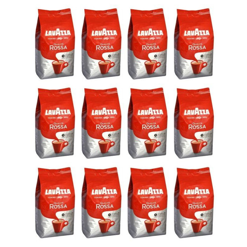 Lavazza Qualita Rossa zrnková káva 12 x 1 kg