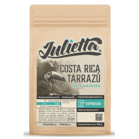 Julietta Costa Rica Tarrazú čerstvě pražená zrnková káva 250 g