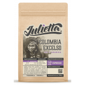 Julietta Colombia Excelso čerstvě pražená zrnková káva 250 g
