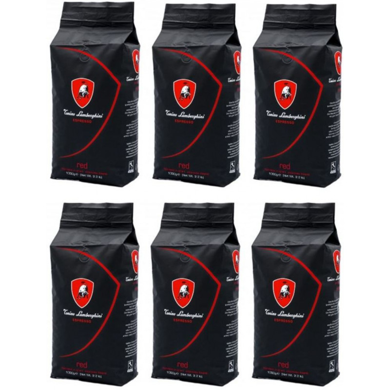 Tonino Lamborghini Espresso Red zrnková káva 6x1 kg