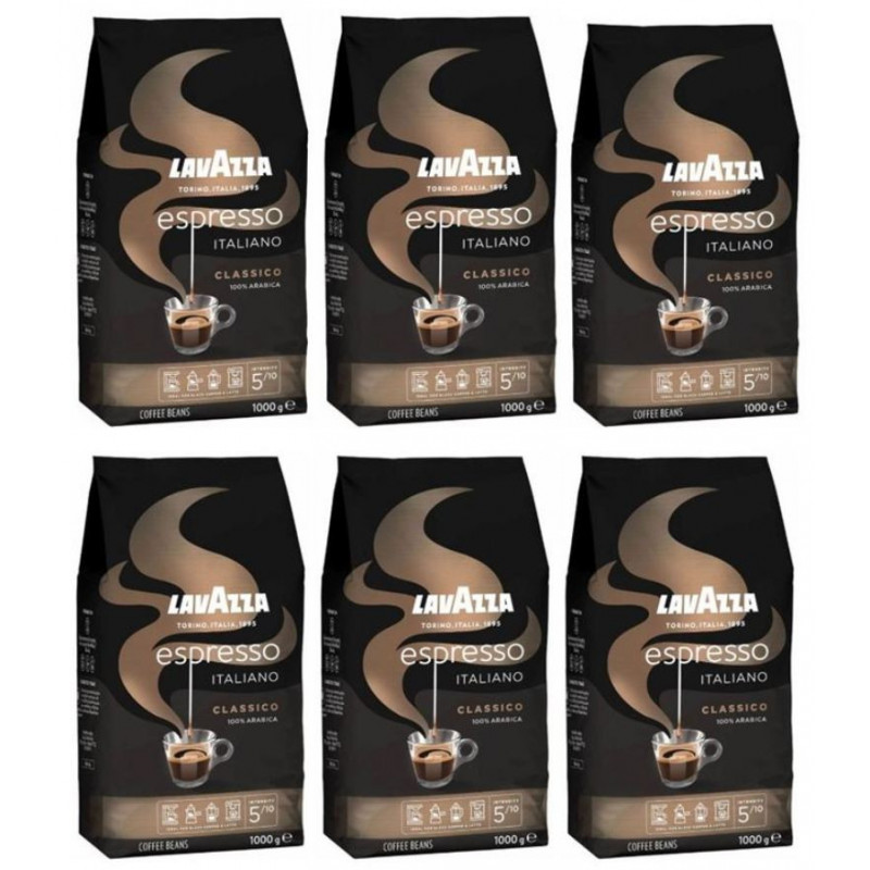 Lavazza Espresso Italiano Classico zrnková káva 6x1 kg