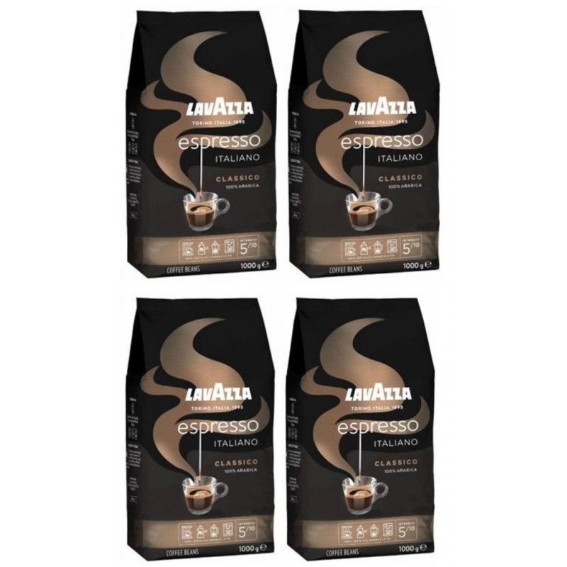 Lavazza Espresso Italiano Classico zrnková káva 4x1 kg