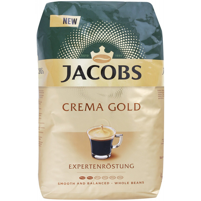 Jacobs Crema Gold zrnková káva 1 kg