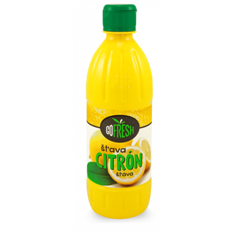 GoFresh přírodní citronová šťáva 500ml