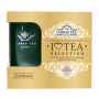 Užijte si chvíle klidu a pohody s čajem Ahmad Tea. Toto dárkové balení obsahuje výběr 5 černých a zelených čajů a elegantní porcelánový hrnek Ahmad Tea (350 ml).