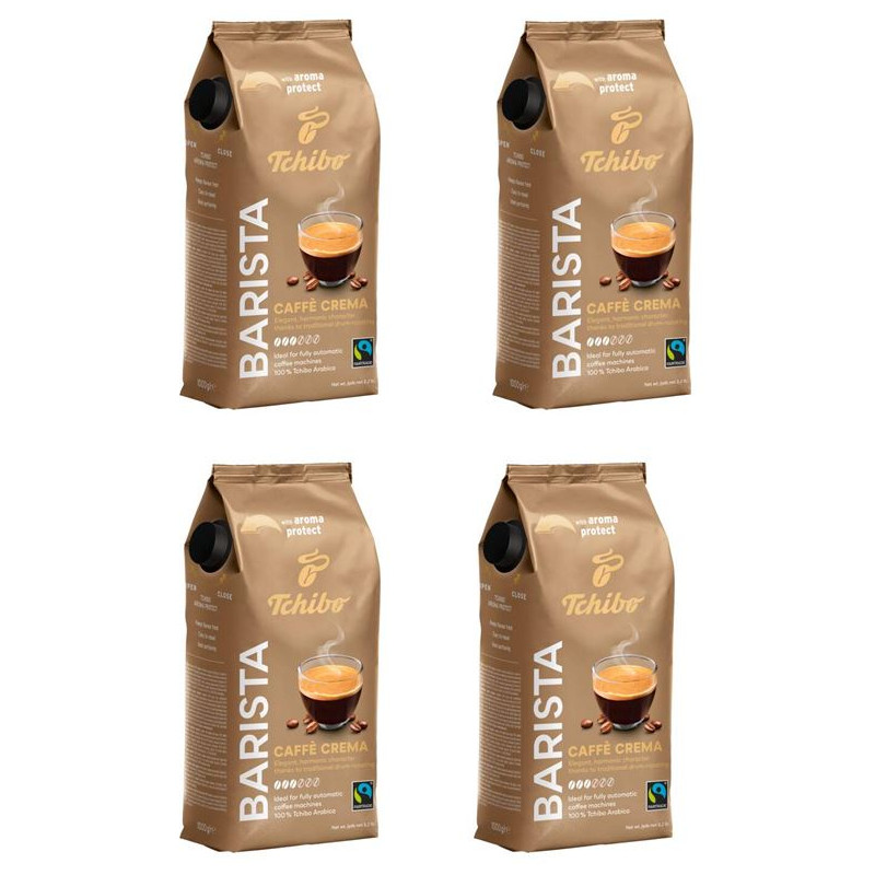 Tchibo barista caffé crema 4x1kg zrnková káva