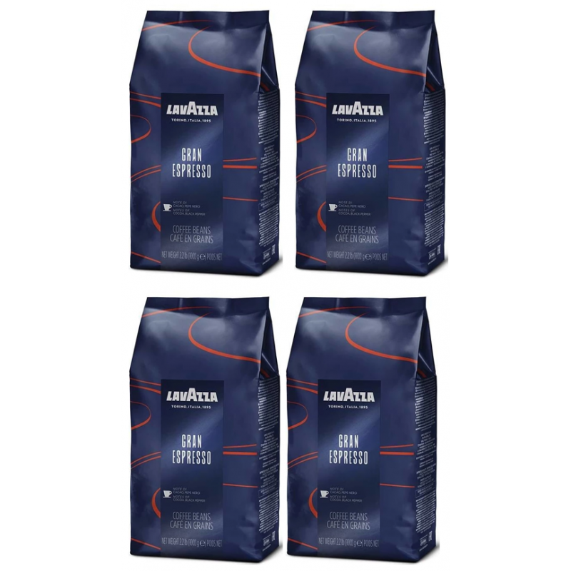 Lavazza Gran Espresso zrnková káva 4 x 1 kg