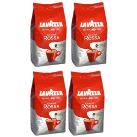 Lavazza Qualita Rossa zrnková káva 4 x 1 kg