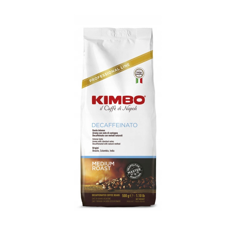 Kimbo Espresso Decaffeinato zrnková káva 500g