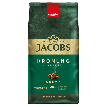 Jacobs Kronung Caffe Crema zrnková káva 1 kg