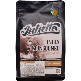 Julietta India Monsooned čerstvě pražená zrnková káva 250 g