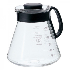 Hario V60-03 skleněný server 800 ml – pohled zepředu