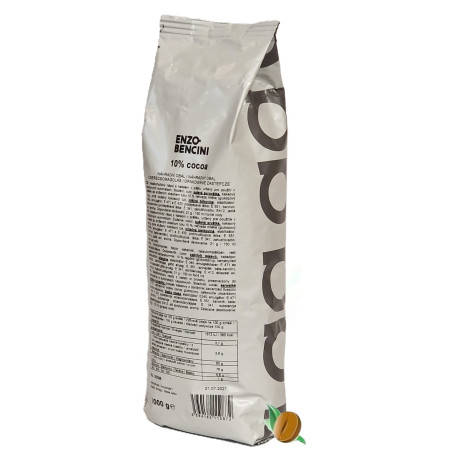 Enzo Bencini 10% horká čokoláda 1 kg – přední strana nového balení