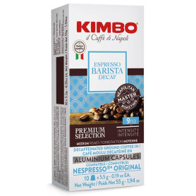 Kimbo Decaf Premium kapsle pro Nespresso 10 ks nové hliníkové balení