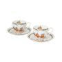 Christmas Village porcelánové espresso šálky New Bone China