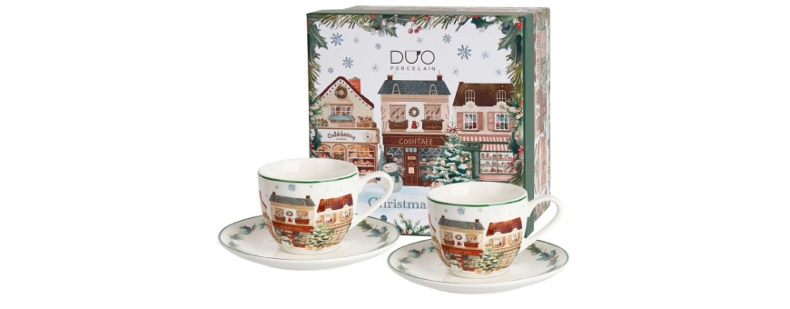 Vánoční šálky a hrnky Duo – porcelánové šálky